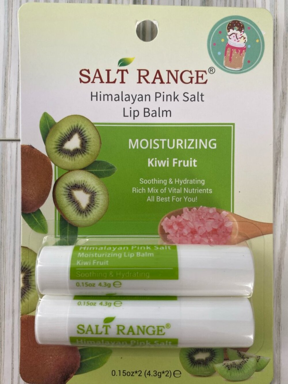 SALT RANGE Himalayan Pink Salt Lip Balm *Kiwi Fruit*